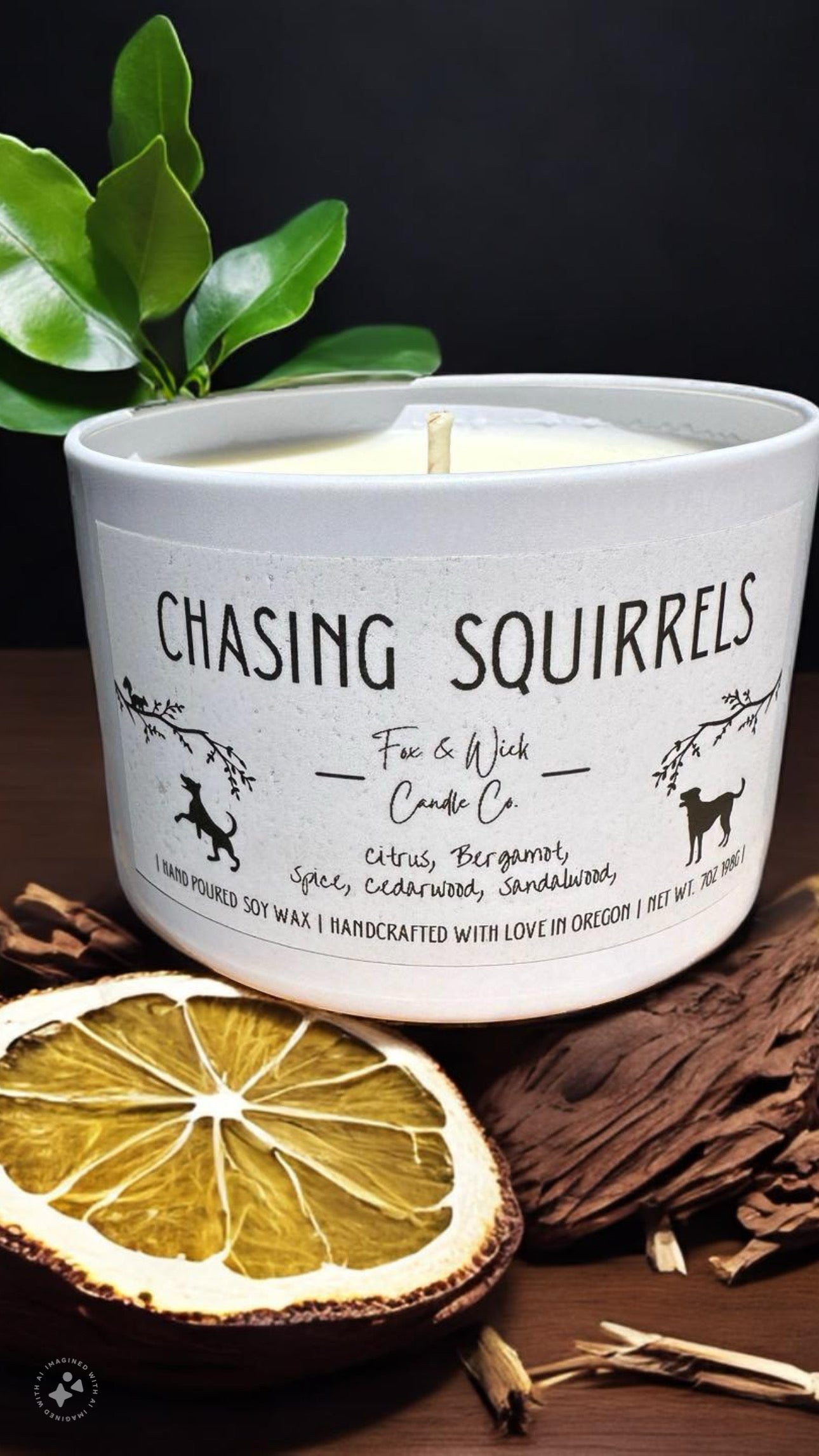 Chasing Squirrels Candle