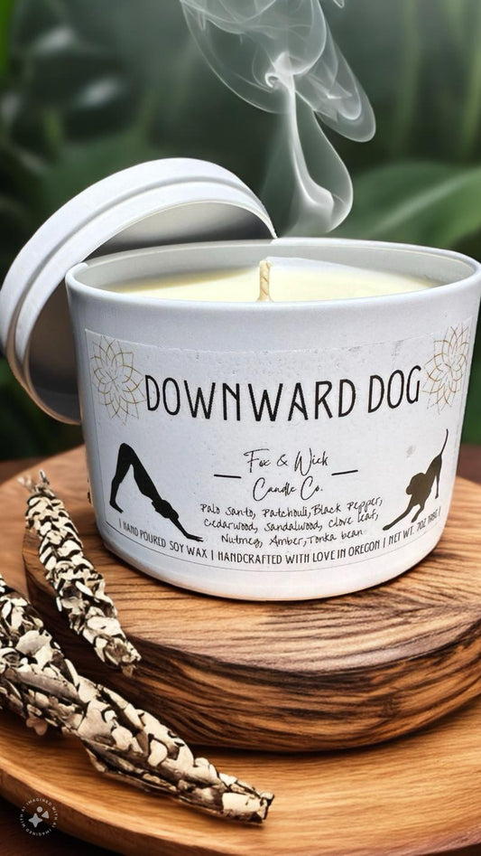 Downward Dog  Candle