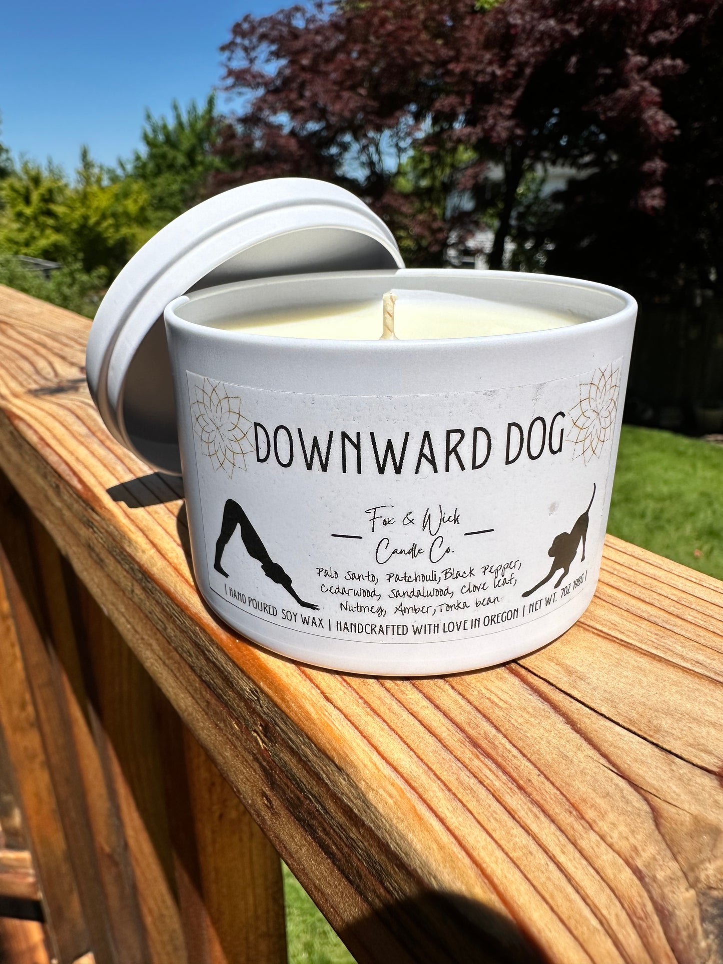 Downward Dog  Candle