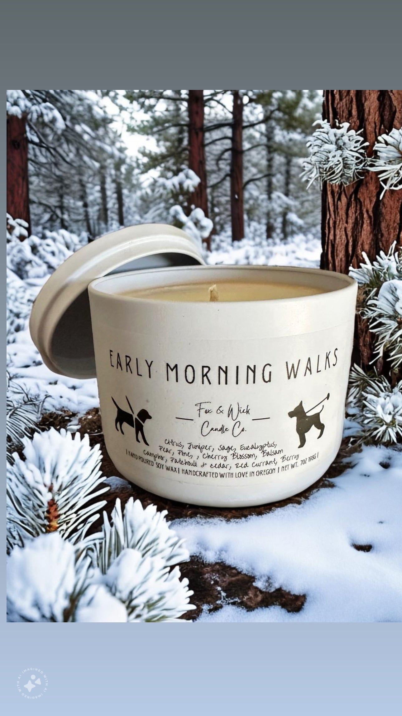 Early Morning Walks Candle