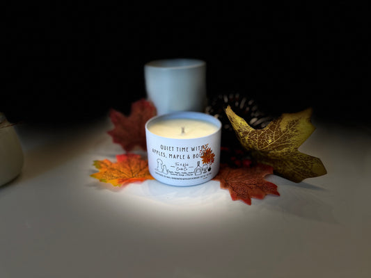 Quiet Time with Apples, Maple & Bourbon Candle