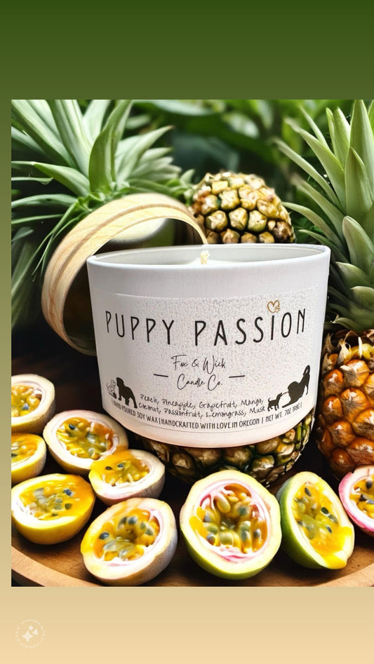 Puppy Passion: Passionfruit Pineapple Candle