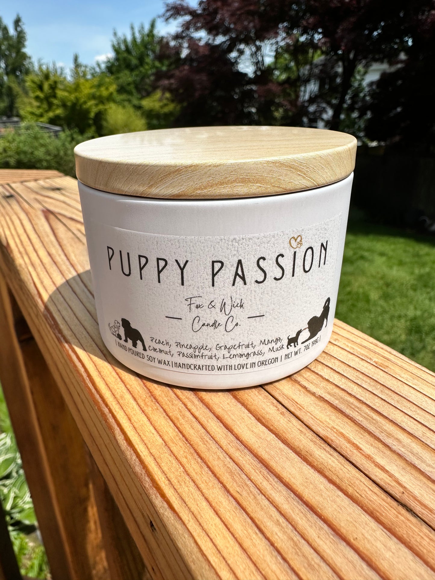 Puppy Passion: Passionfruit Pineapple Candle