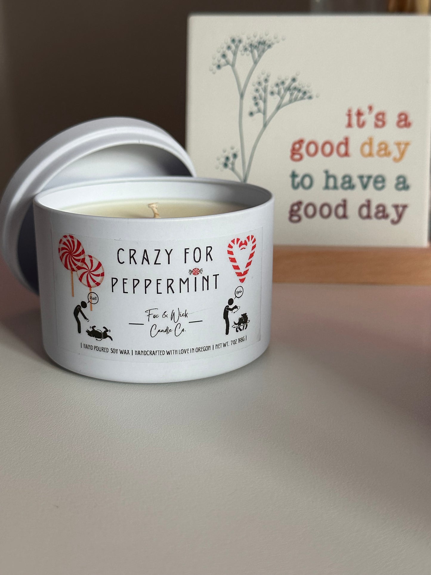 Crazy for Peppermint Candle