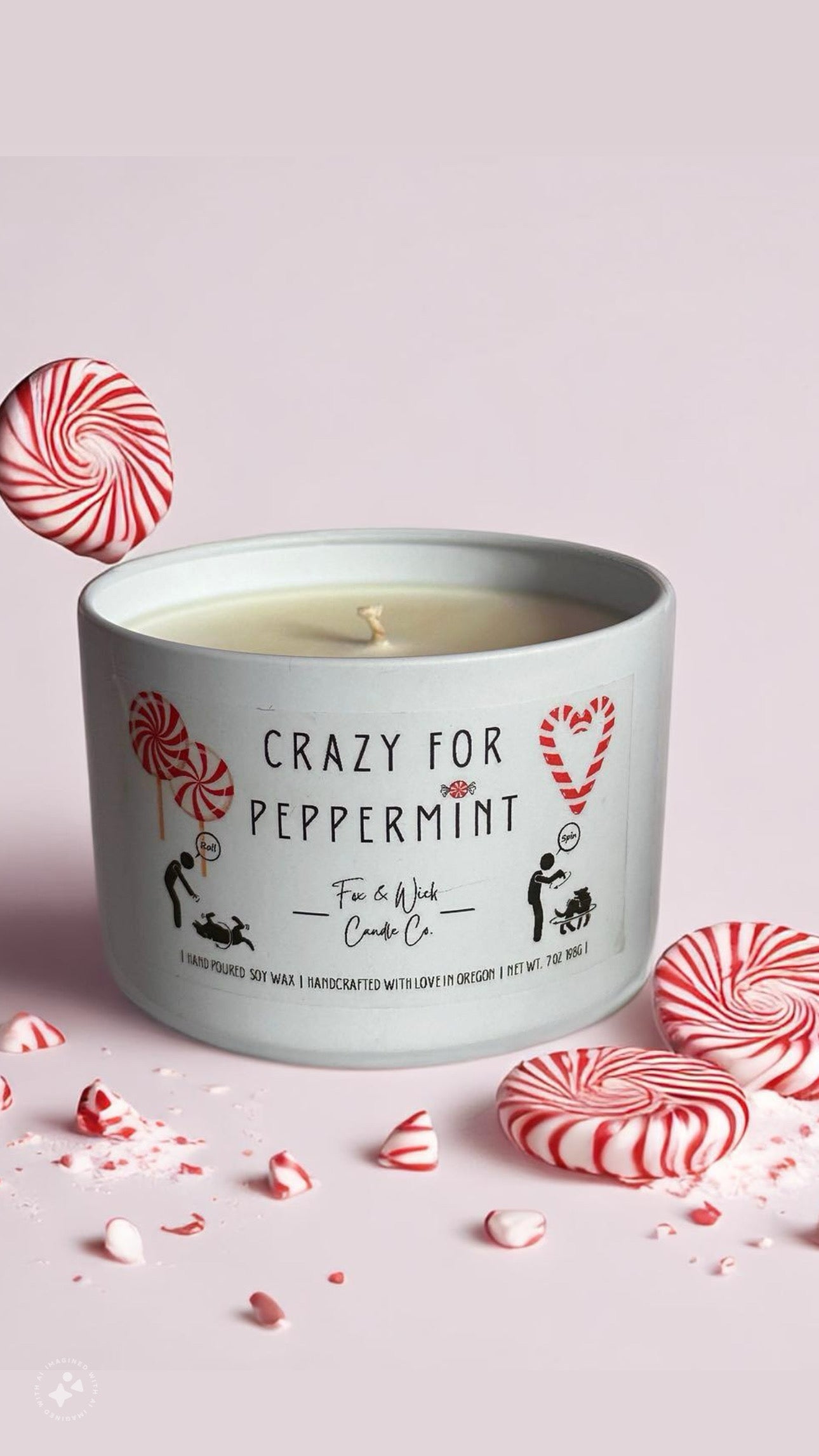 Crazy for Peppermint Candle