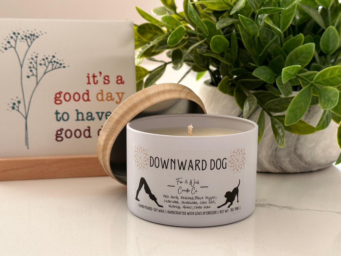 Downward Dog  Candle