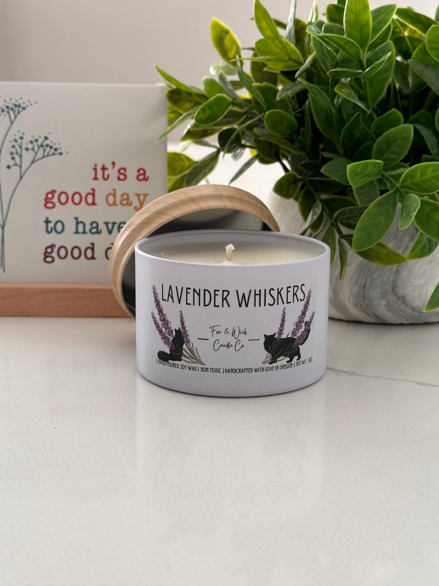 Lavender Whiskers  Candle