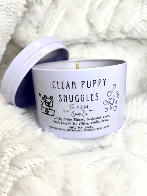 Clean Puppy Snuggles  Candle