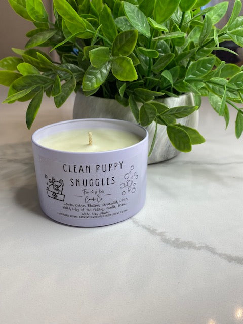 Clean Puppy Snuggles  Candle