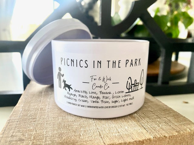 Picnics in the Park  Candle