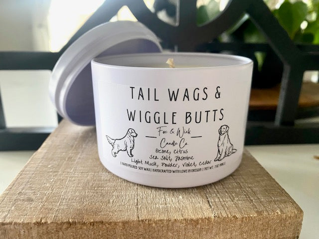 Tail Wags & Wiggle Butts 7oz Soy Wax Candle